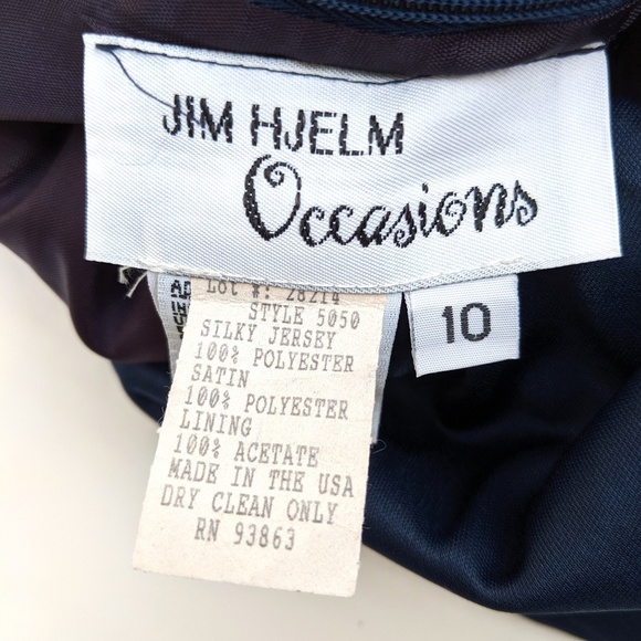 Jim Hjelm Occasions Dresses Jim Hjelm Occasions Dress Blue Formal